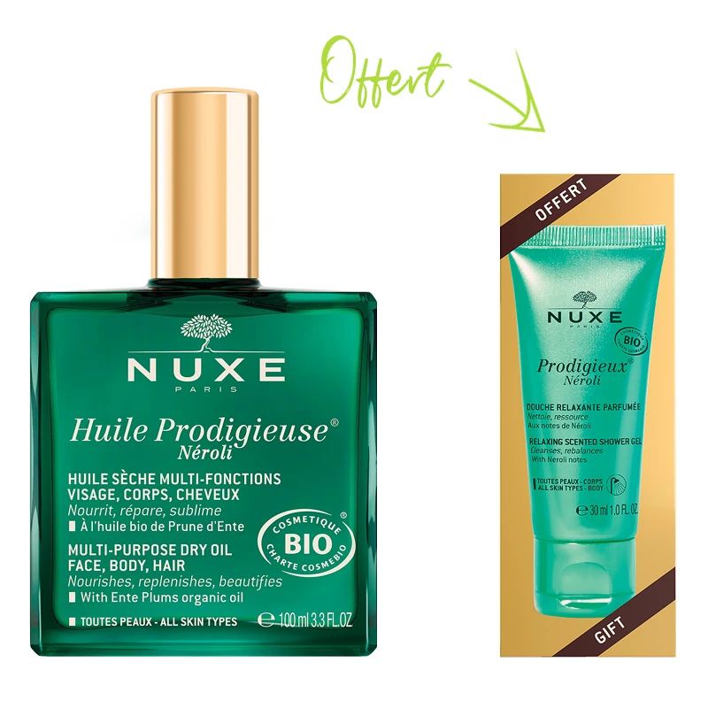 COFFRET NUXE HUILE PRODIGIEUSE NEROLI 100ML + NEROLI DOUCHE 30ML