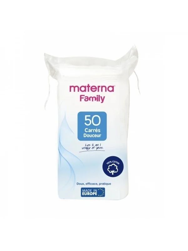 MATERNA  COTON DISQUE CARRE BT/50