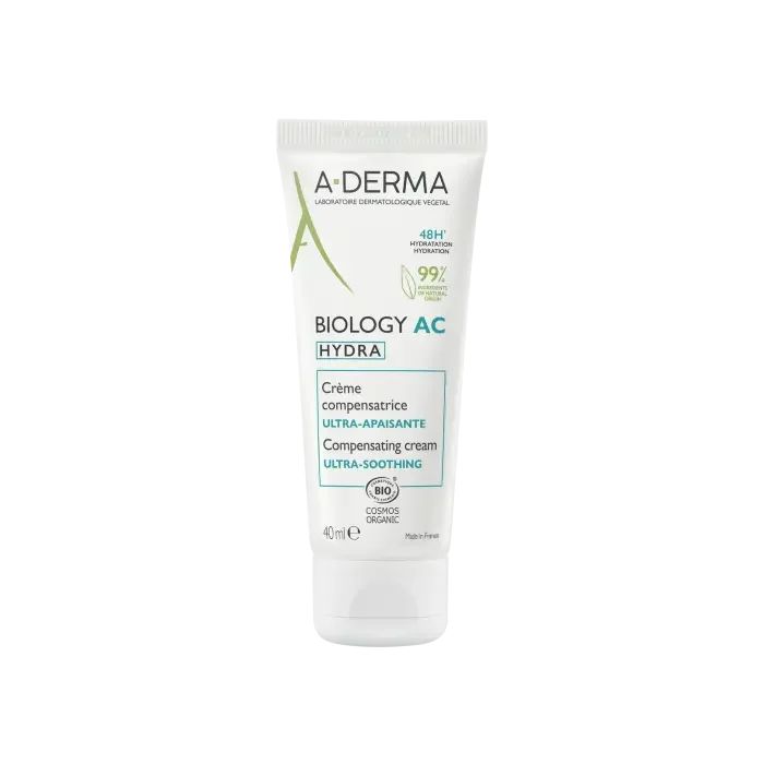 A-DERMA BIOLOGY AC HYDRA CRÈME COMPENSATRICE ULTRA APAISANTE 40ML