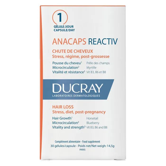 DUCRAY ANACAPS REACTIV 30 CAPSULES