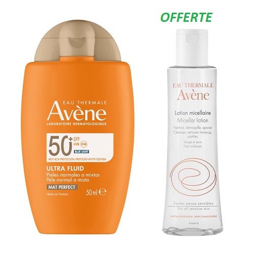  AVENE PACK ULTRAFLUID PERFECTOR 50+/ OFFERT EAU MICELLAIRE 100ML