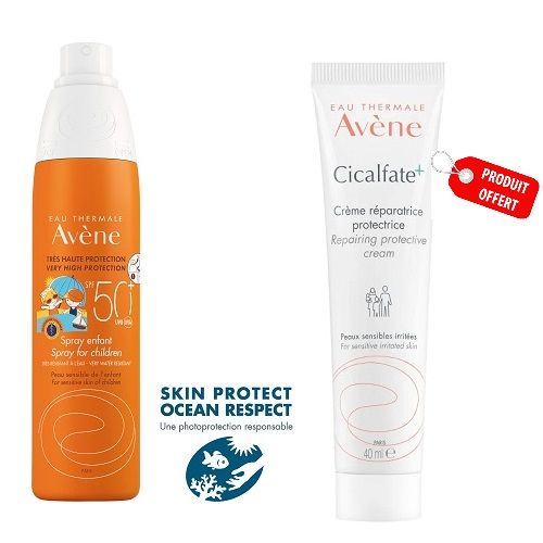 AVENE PACK SPRAY KIDS 50+ 200ML / OFFERT CICALFATE 40ML
