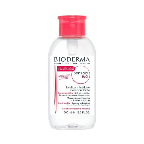 BIODERMA SENSIBIO H2O EAU MICELLAIRE POMPE INVERSEE 500ML