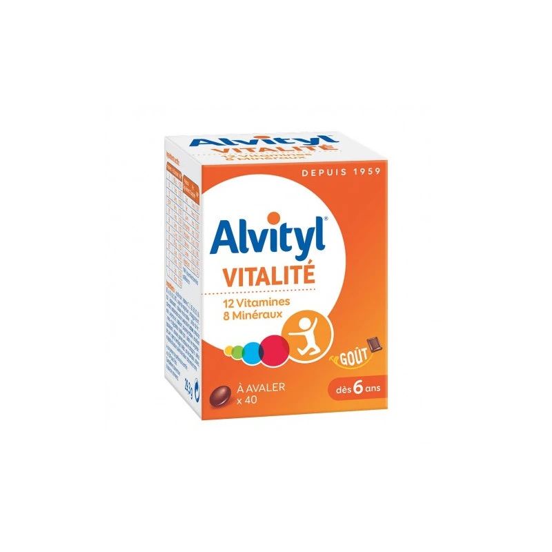 ALVITYL COMPRIME VITAMINES + MINERAUX +OLIGO BT/40