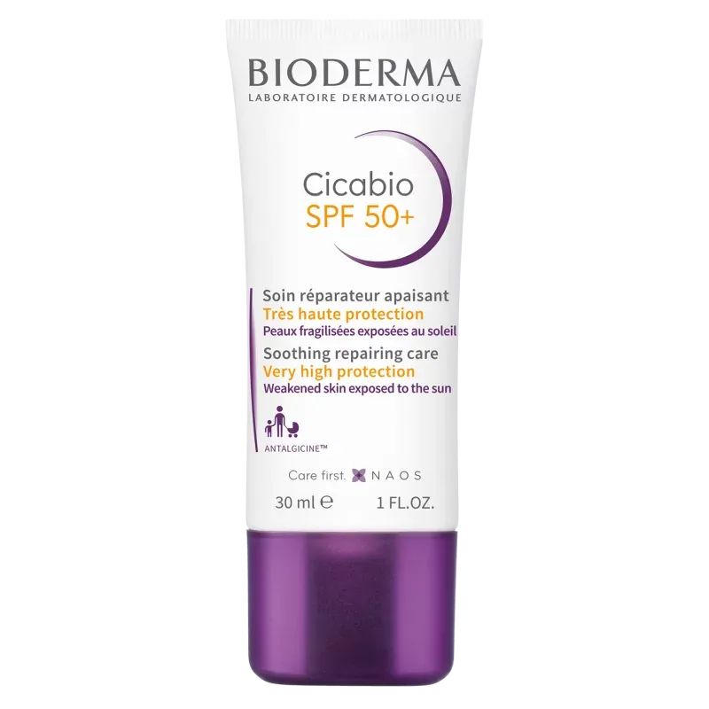 BIODERMA CICABIO SPF50+ SOIN REPARATEUR APAISANT 30ML