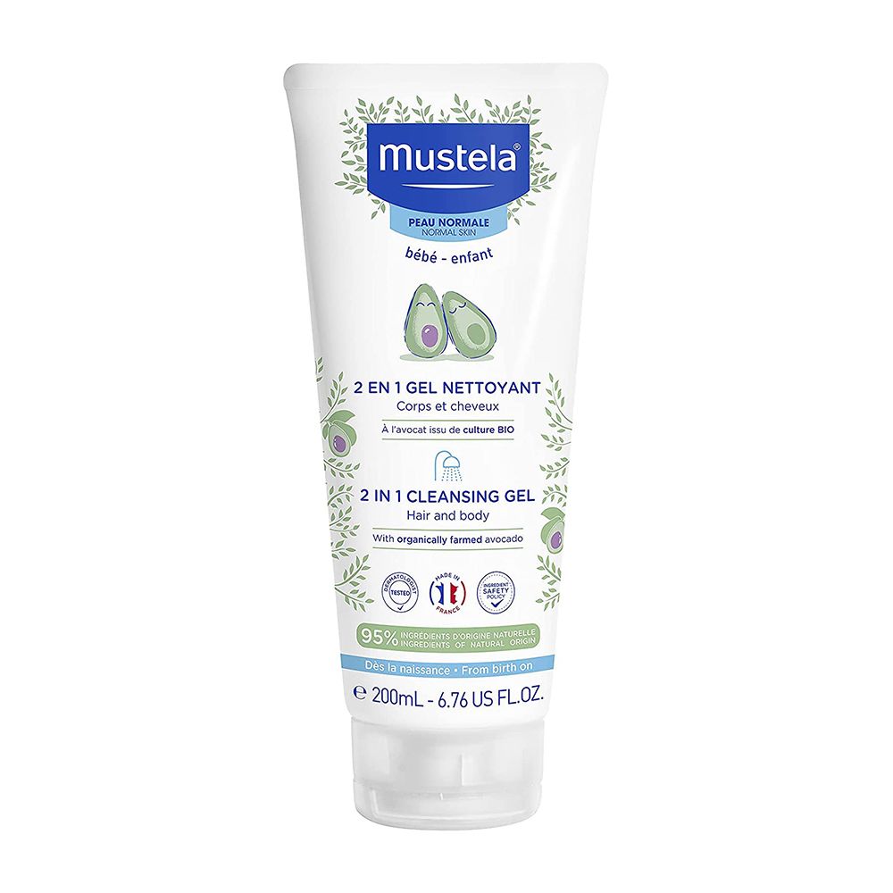 MUSTELA 2EN1 GEL NETTOYANT 200ML