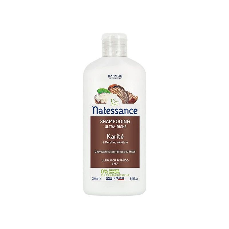 NATESSANCE SHAMPOING CREME KARITE 250ML