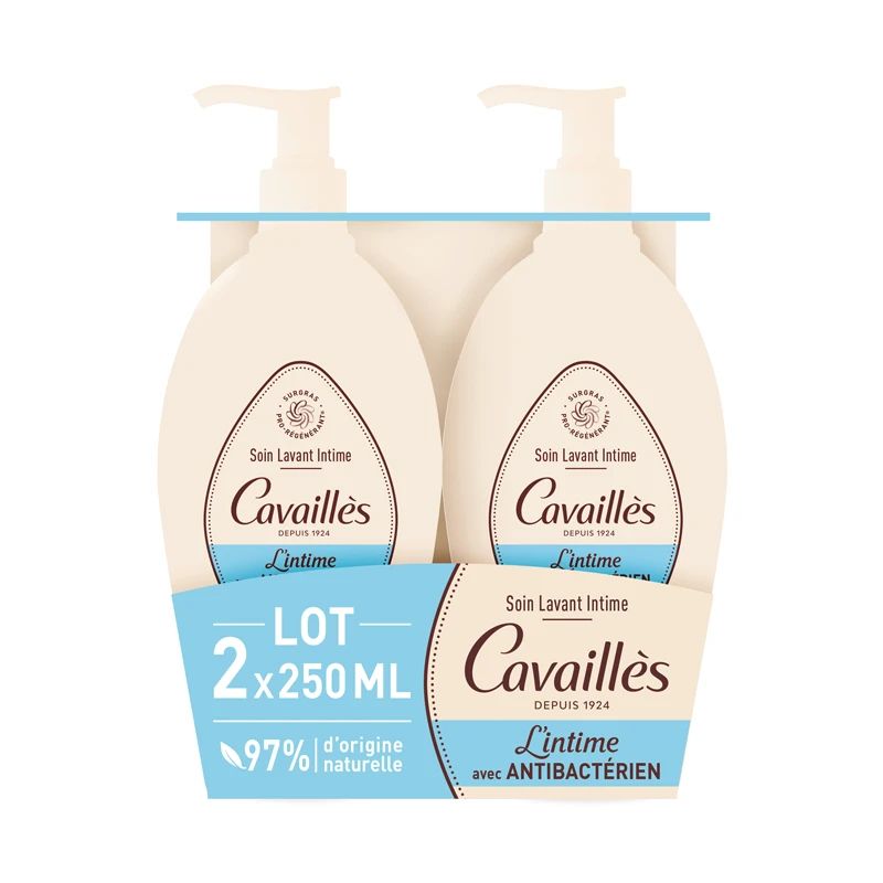 Duo Rogé Cavaillès Soin Lavant Intime Anti-Bactérien