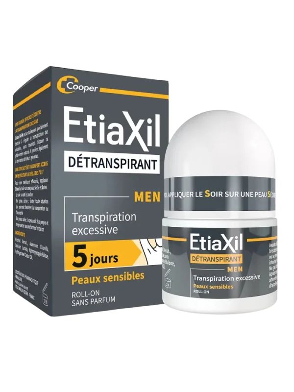 ETIAXIL DETRANSPIRANT MEN PEAUX SENSIBLES 15ML