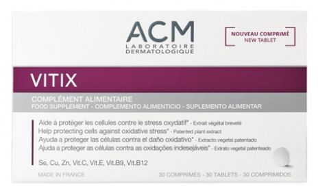 ACM VITIX COMPLÉMENT ALIMENTAIRE COMPRIMÉS ANTI-OXYDANT BOÎTE 30