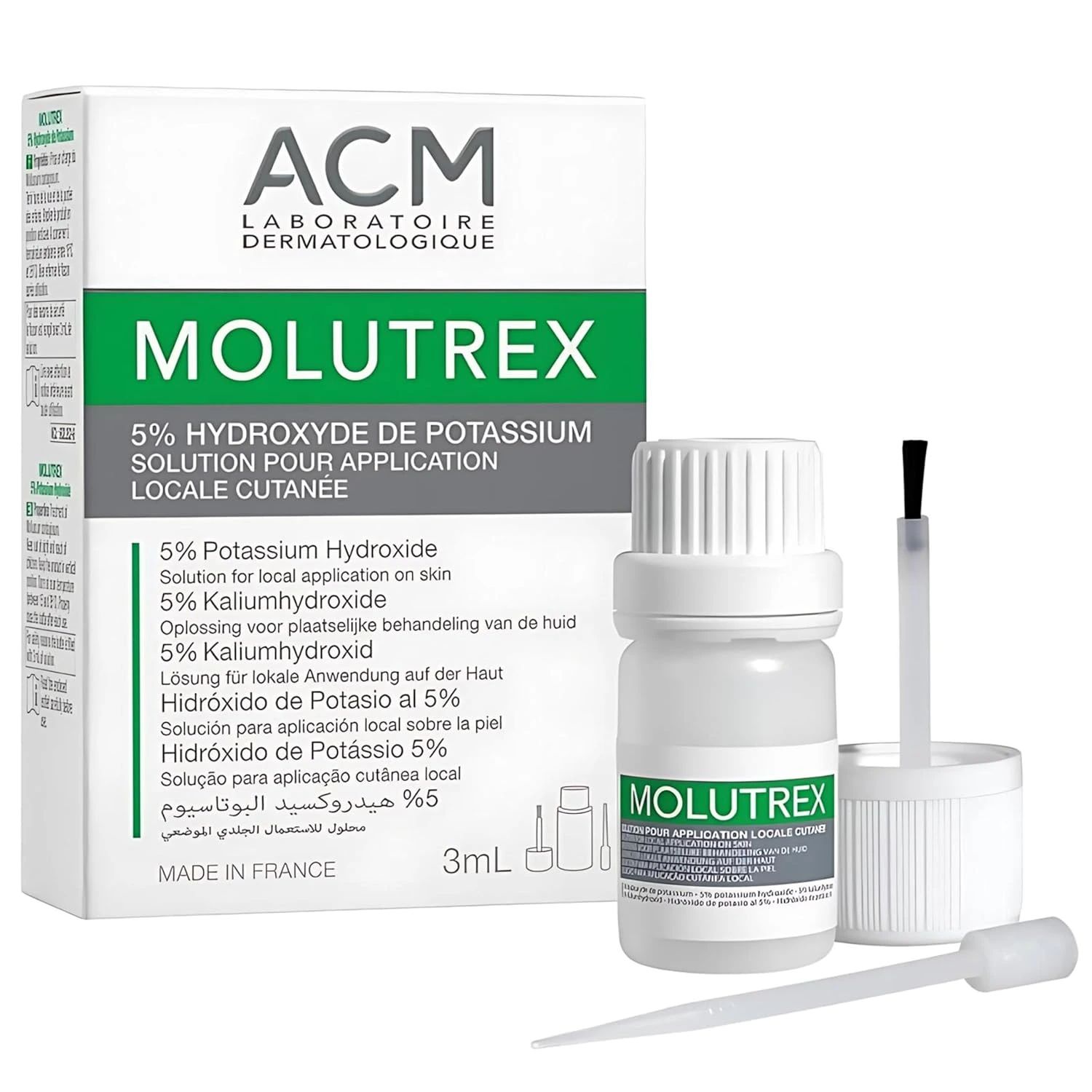 ACM MOLUTREX Solution D'hydroxyde de Potassium 3ML