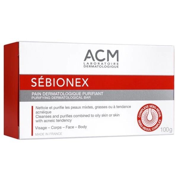 ACM SEBIONEX SAVON PEAU MIXTE A GRASSE 100G
