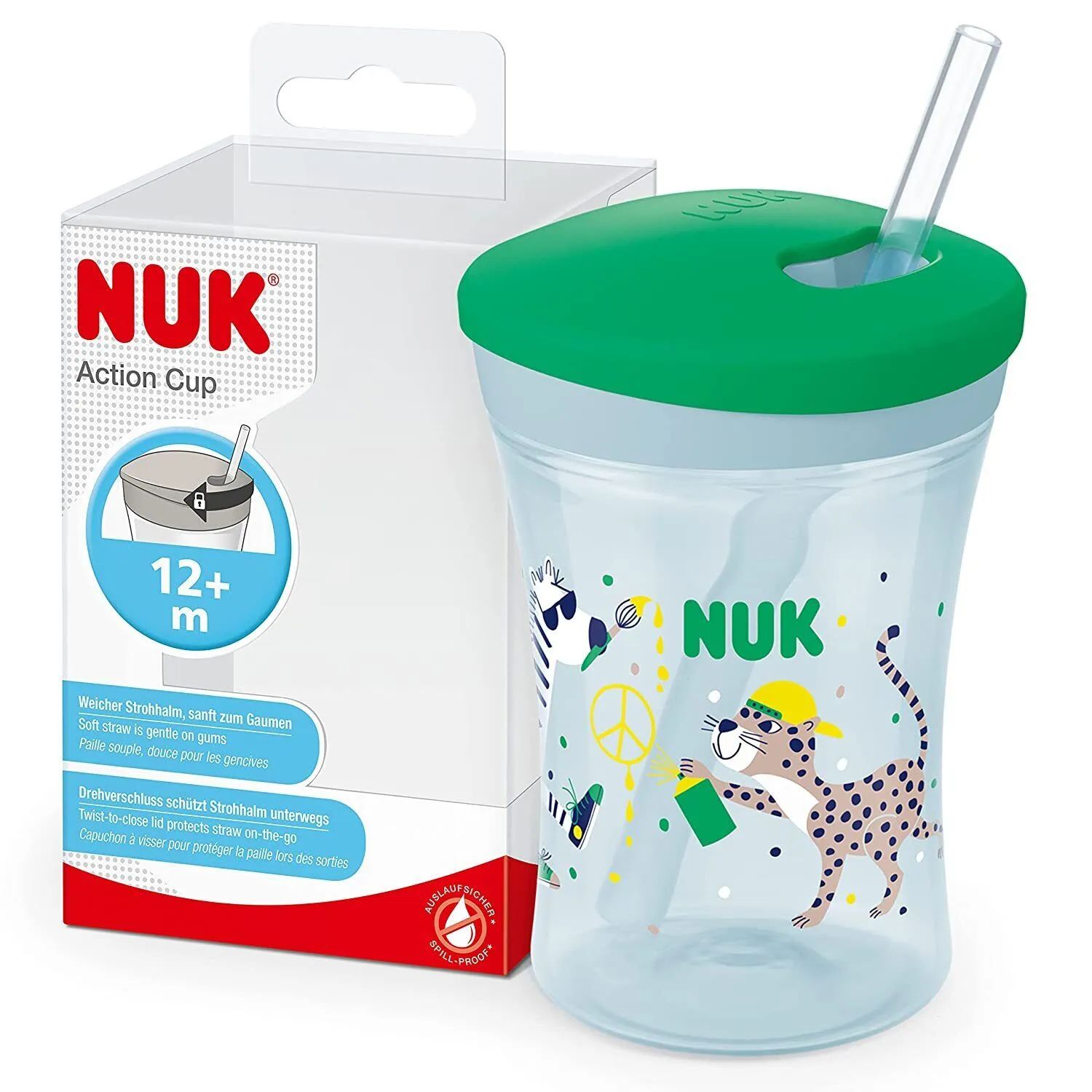 NUK ACTION CUP AVEC PAILLE +12M