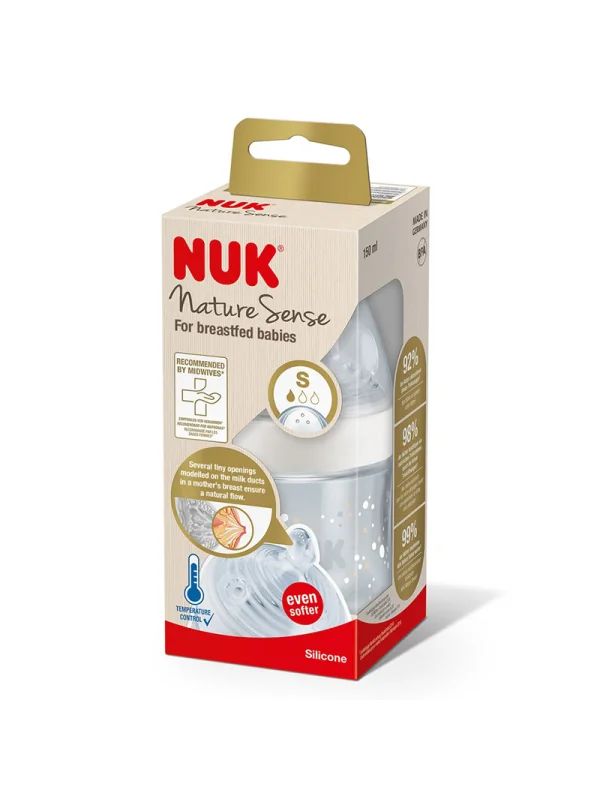 NUK BIBERON EN VERRE NATURE SENSE 120ML