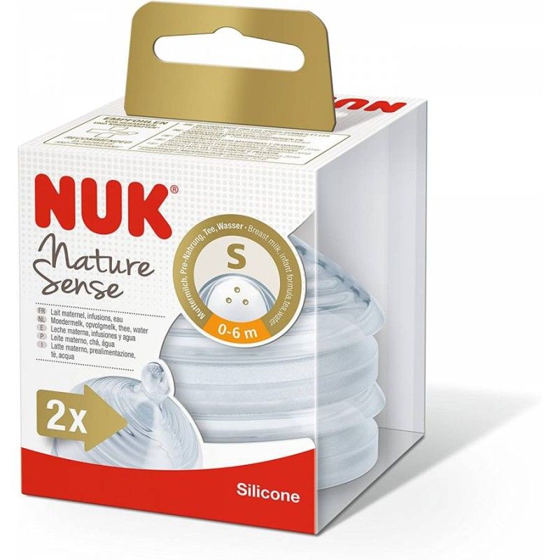 NUK TETINES (2) NATURE SENSE S 0-6 MOIS
