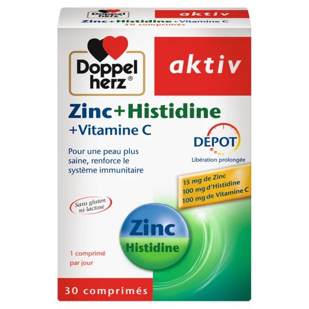 AKTIV ZINC+HISTIDINE+VITAMINE C 30 COMPRIMES