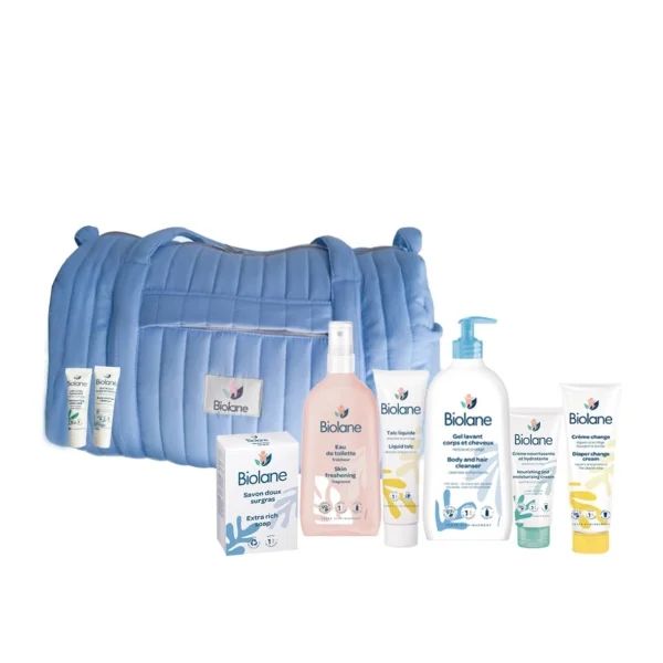 BIOLANE SAC MAMAN MATELASSEE BLEU