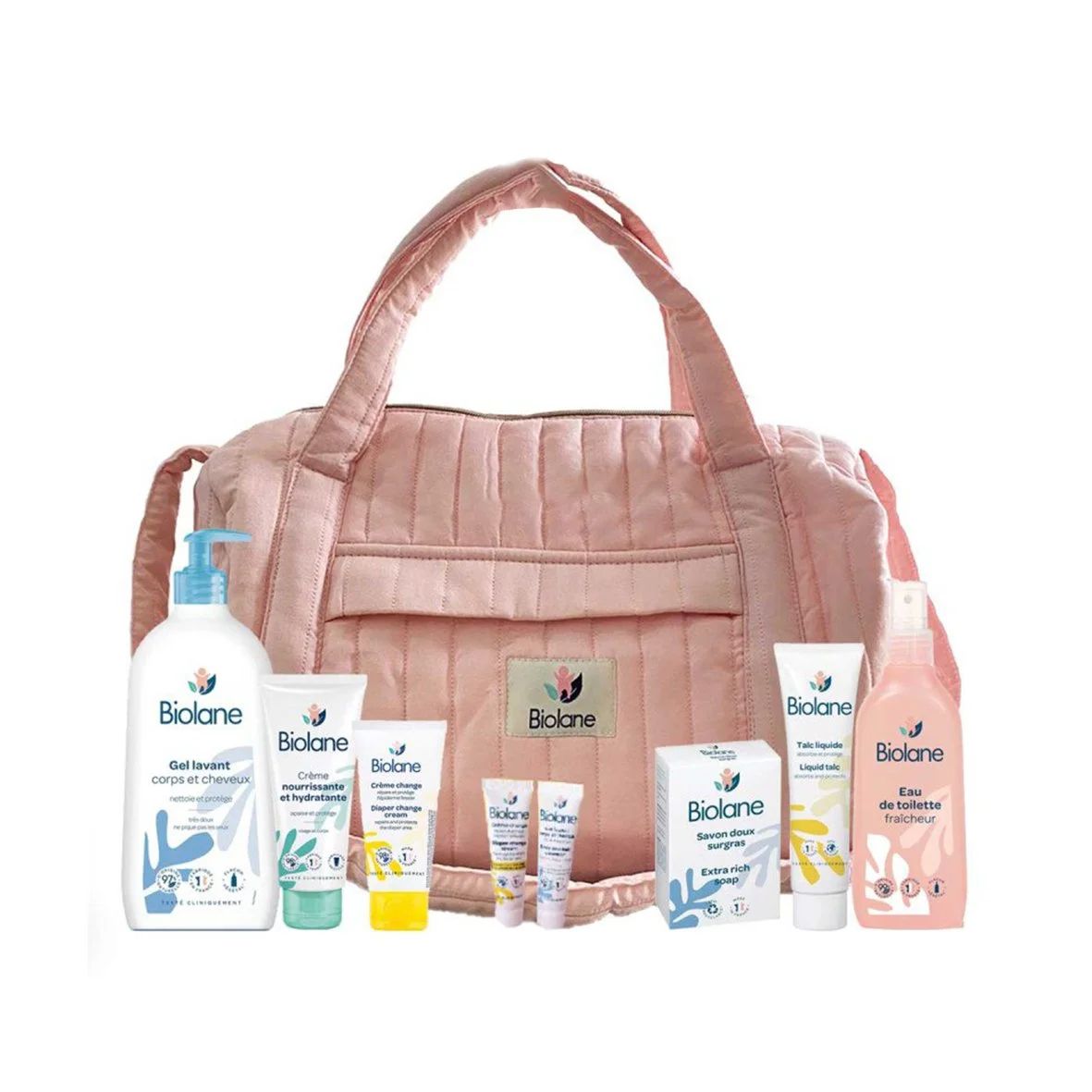 BIOLANE SAC MAMAN MATELASSE ROSE