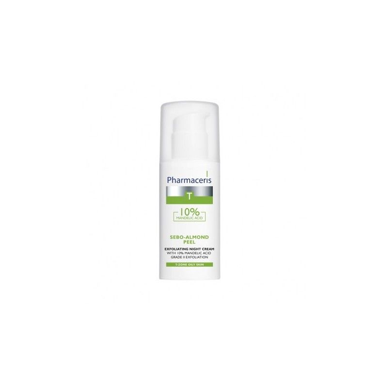 PHARMACERIS T SEBO-ALMOND PEEL CRÈME DE NUIT EXFOLIANTE