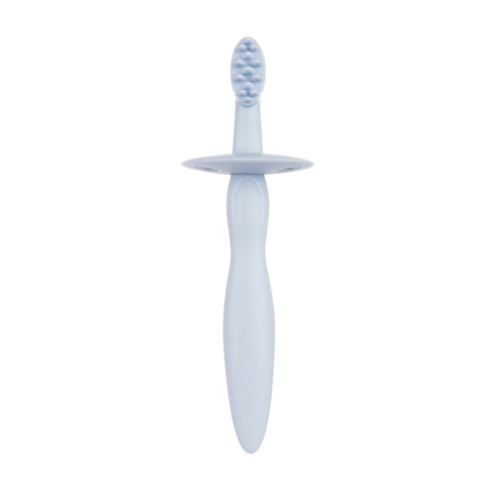 Canpol Brosse à Dents en Silicone avec Anneau de Dentition Bleu – 51/500