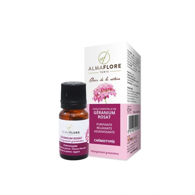 ALMAFLORE HUILE ESSENTIELLE DE GERANIUM ROSAT