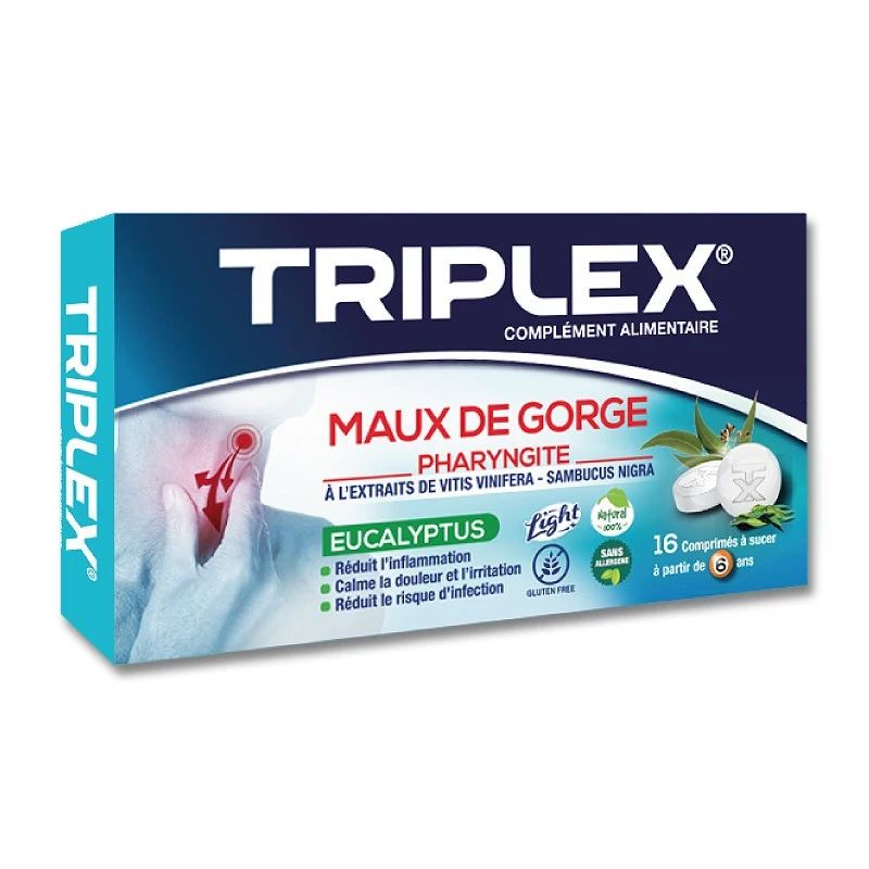 TRIPLEX MAUX DE GORGE EUCALYPTUS B/16
