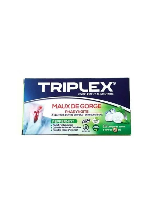 TRIPLEX MAUX DE GORGE PEPPERMINT 16