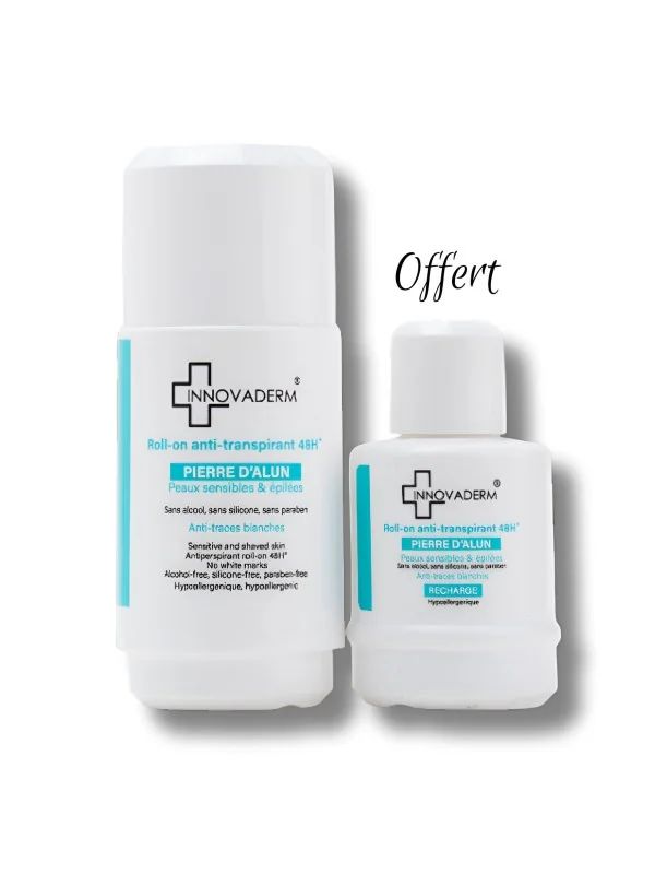 INNOVADERM ROLL-ON ANTI TRANSPIRANT 50 ML + RECHARGE GRATUIT