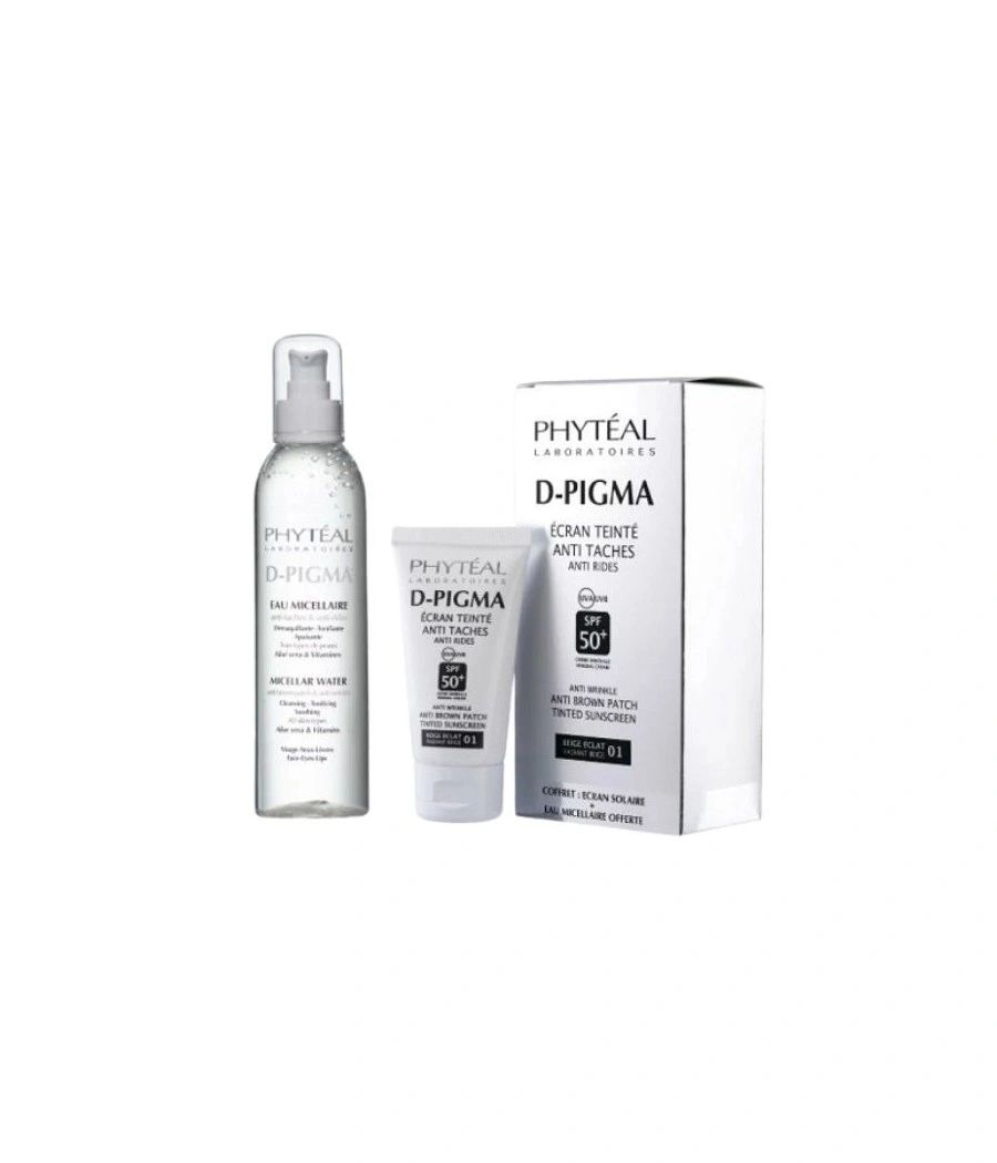 PHYTEAL COFFRET DPIGMA ECRAN BEIGE ECLAT SPF 50+EAU MICELLAIRE