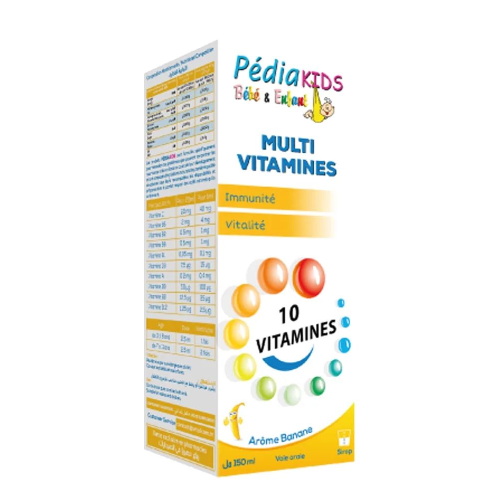 PEDIAKIDS MULTIVITAMINE BANANE 150M