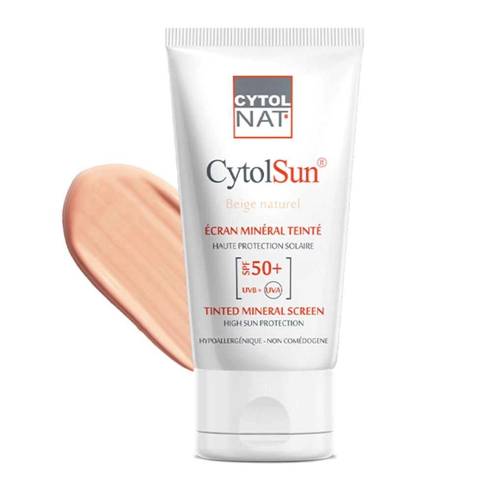 CYTOLNAT CYTOLSUN ECRAN SPF50+ TEINTE BEIGE NATUREL 50ML