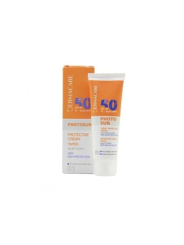 DERMACARE PHOTOSUN CREME TEINTE01 PEAU NORMALE A SECHE SPF 50+ 50 ML