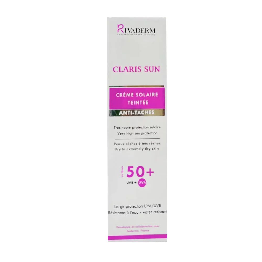 RIVADERM CLARIS SUN TEINTE 50+ 50 