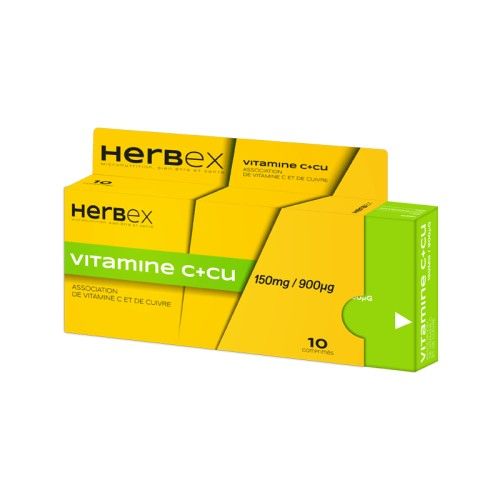 HERBEX Vitamine C+Cu 10 GELULES