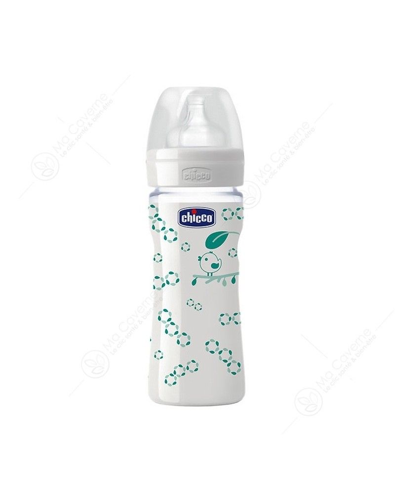 CHICCO BIBERON EN VERRE UNISEX 240ML