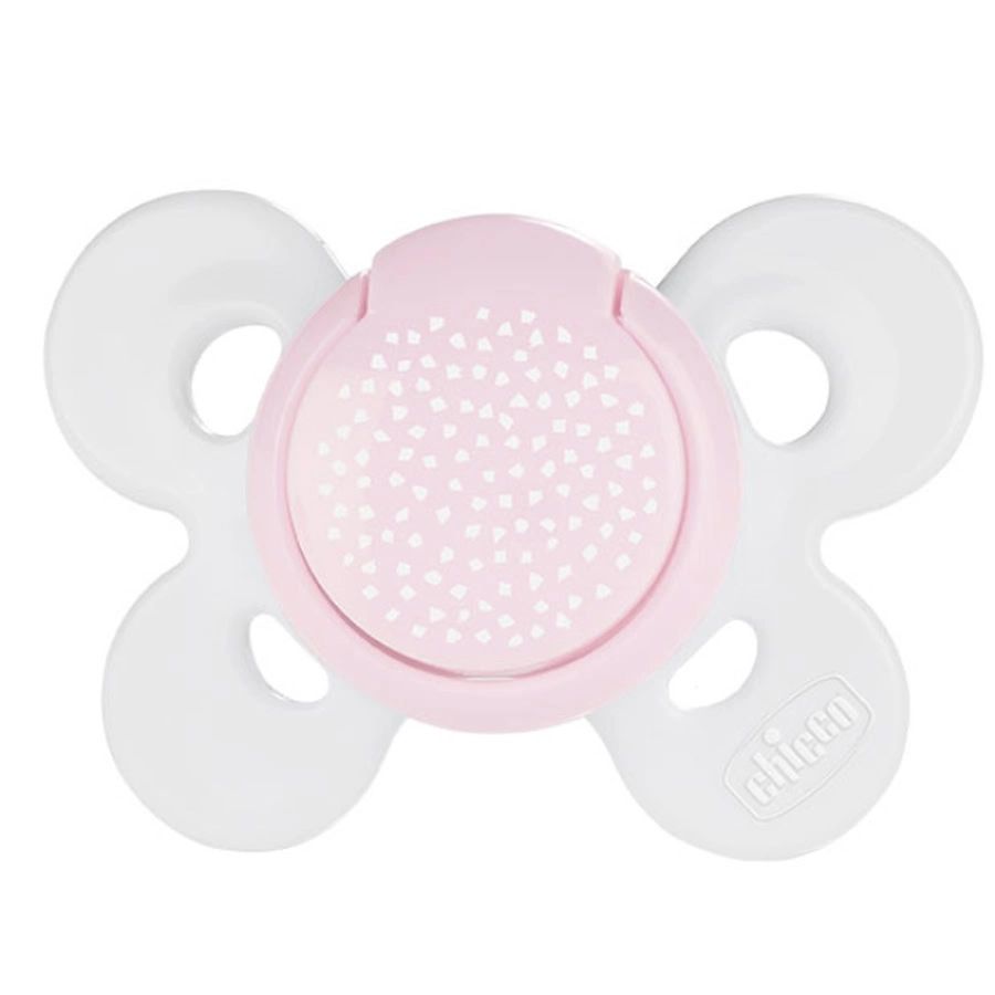 Sucette physio comfort en silicone 0-6 mois Rose Chicco