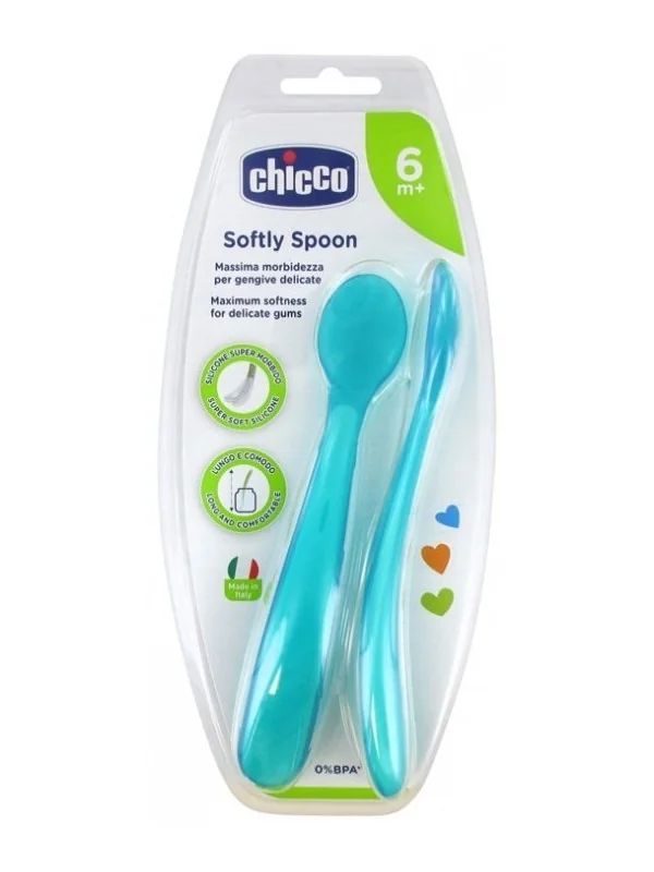 CHICCO CUILLERE SOUPLE 6M+ BLEUE