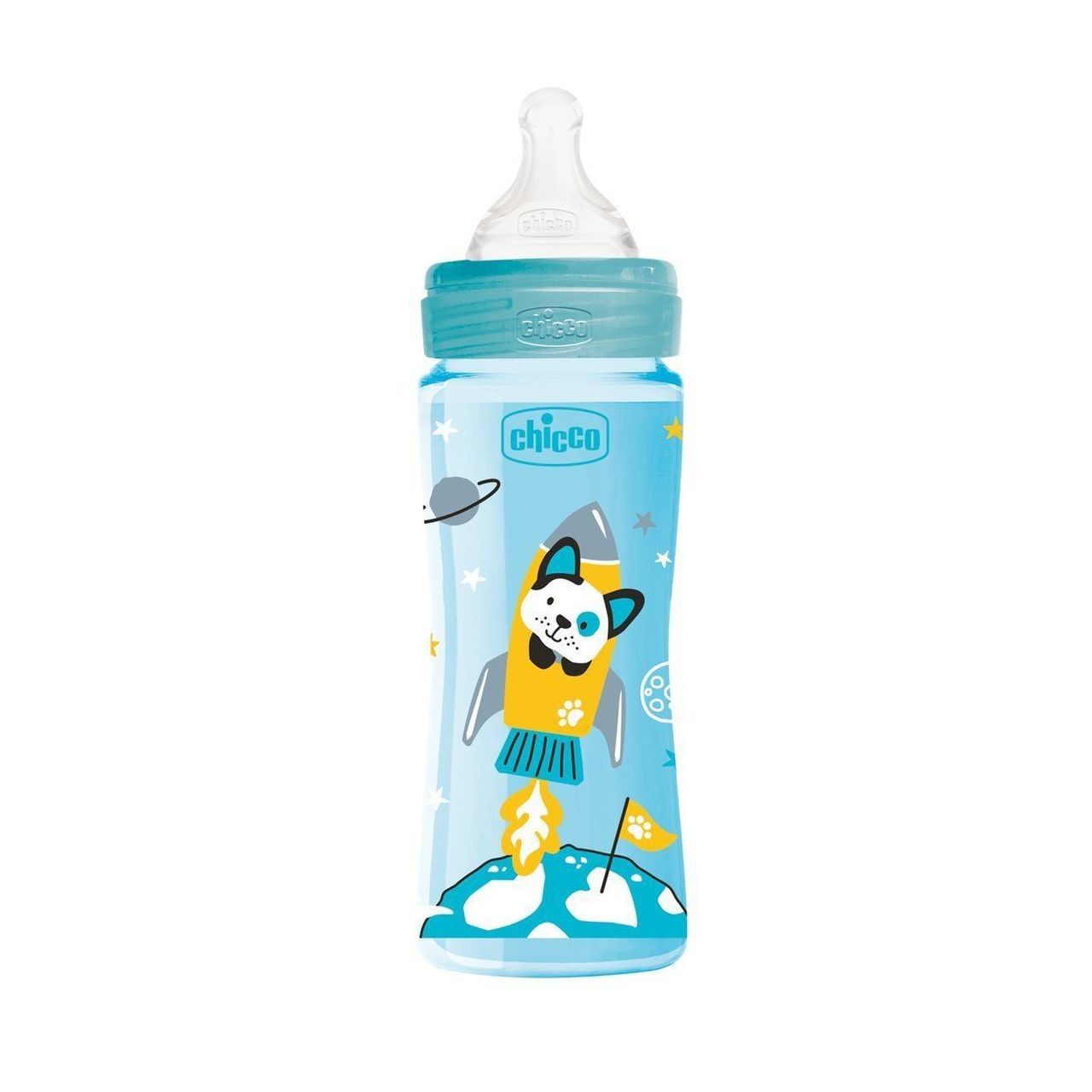 CHICCO BIB EN PLASTIQUE BLEU 250ML