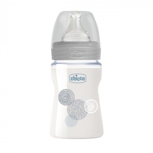 CHICCO BIBERON EN VERRE GRIS 150ML