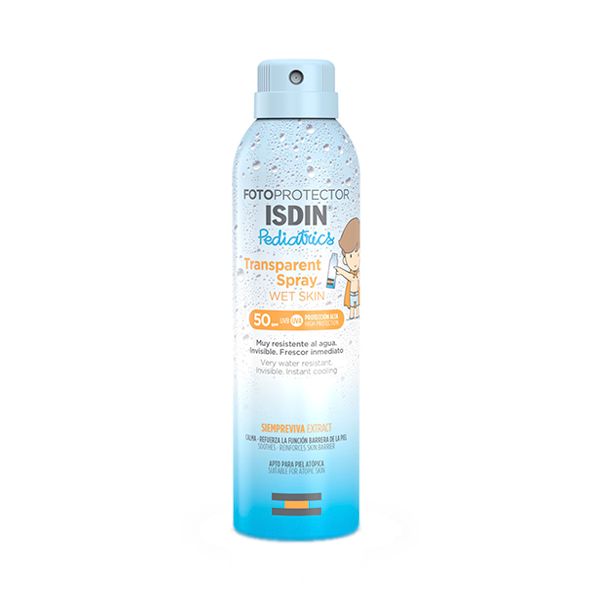 ISDIN Fotoprotector Transparent Spray Wet Skin Pediatrics SPF 50