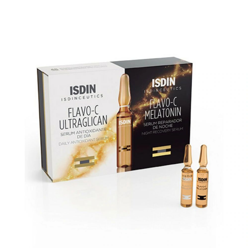 ISDIN ISDINCEUTICS FLAVO C MELATONIN&ULTRAGLICAN DAY&NIGHT 20 AMPOULES