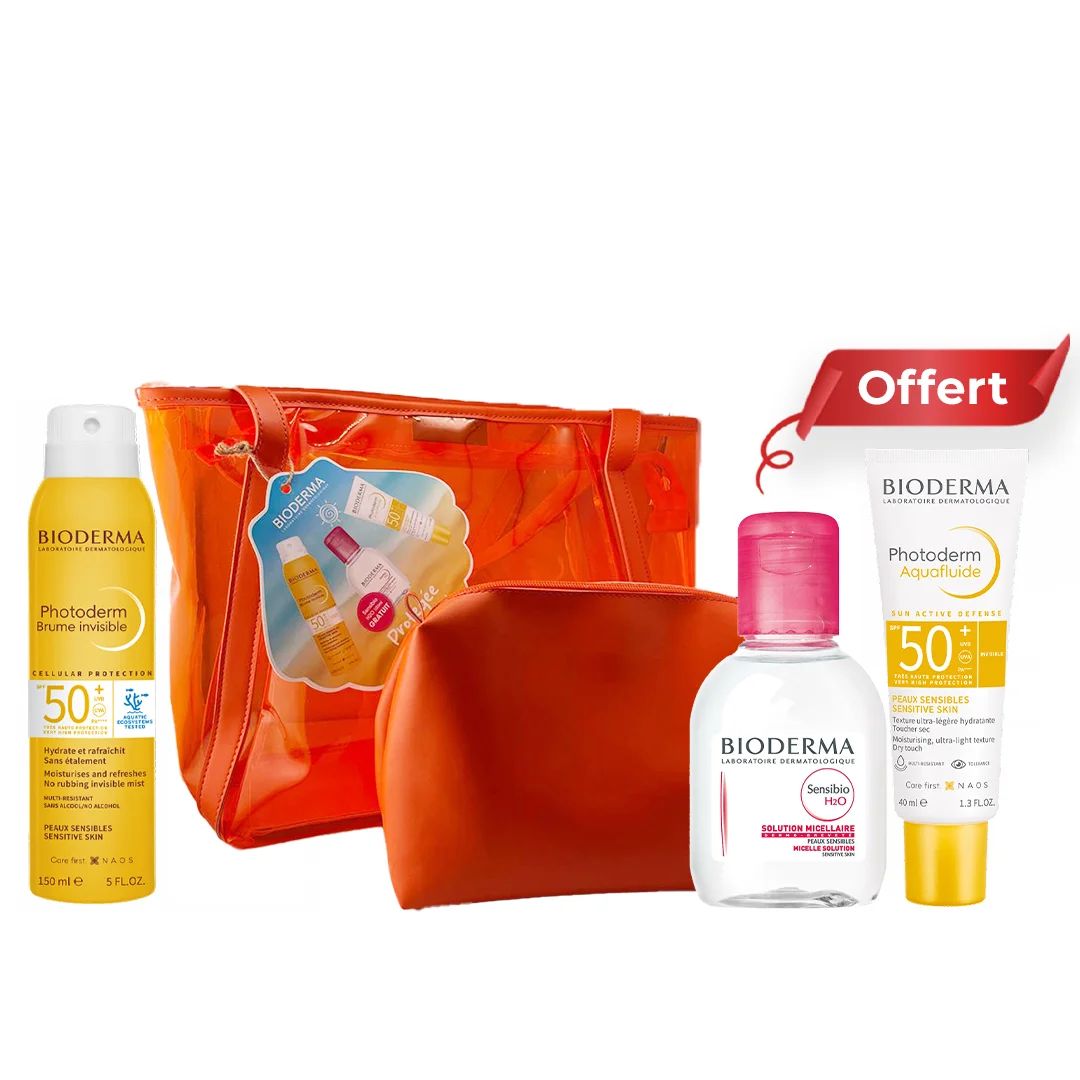 BIODERMA COFFRET SAC PHOTODERM BRUM +AQUAFLUIDE+ SENSIBIO H2O 100ML GRATUIT