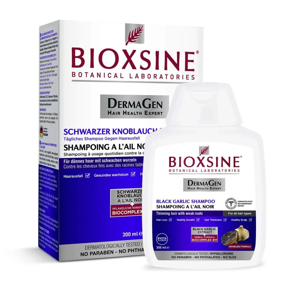 BIOXSINE Shampooing Vegetal à L’ail Noir 300ml