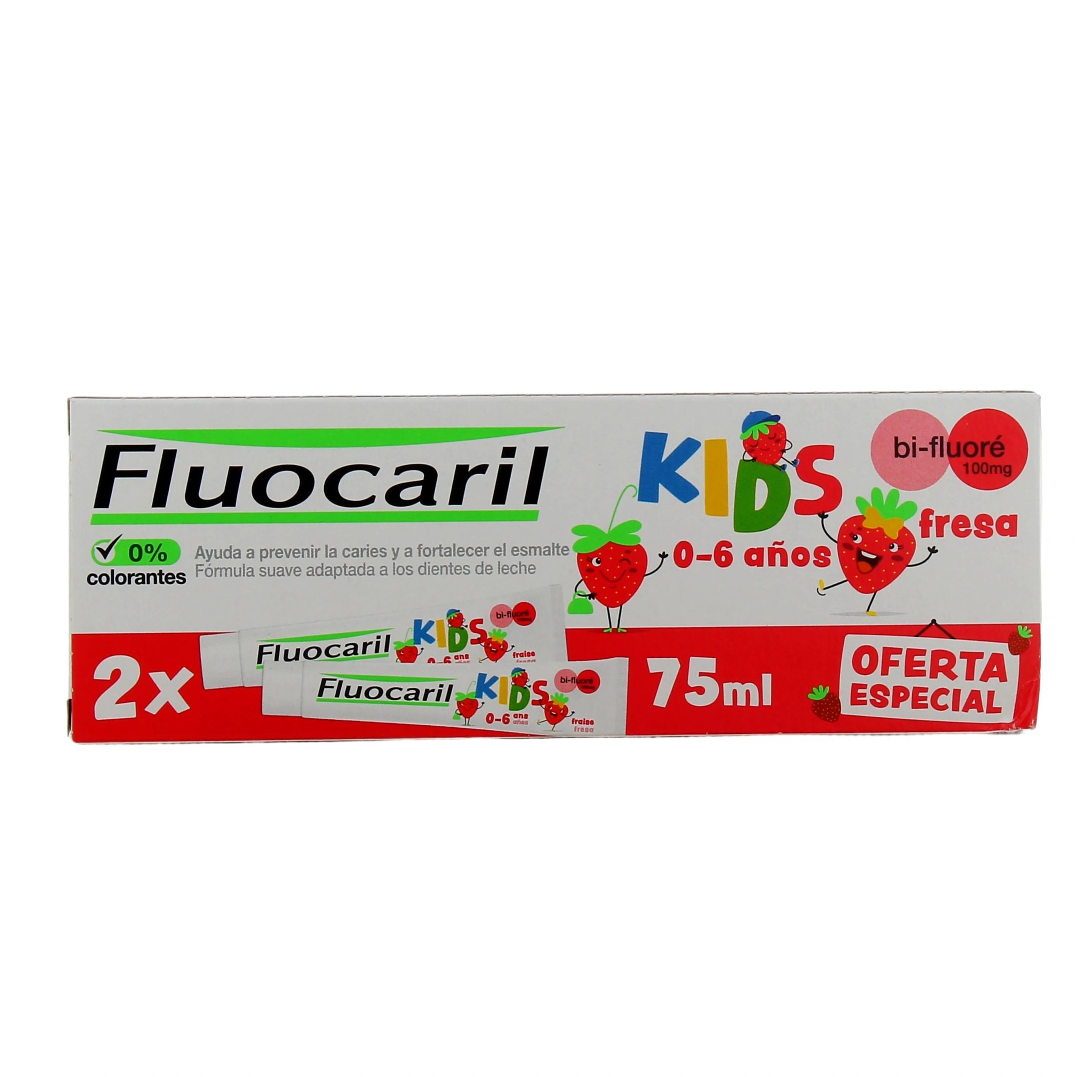 FLUOCARIL DENTIFRICE BI-FLUORE ENFANT FRAISE 75ML