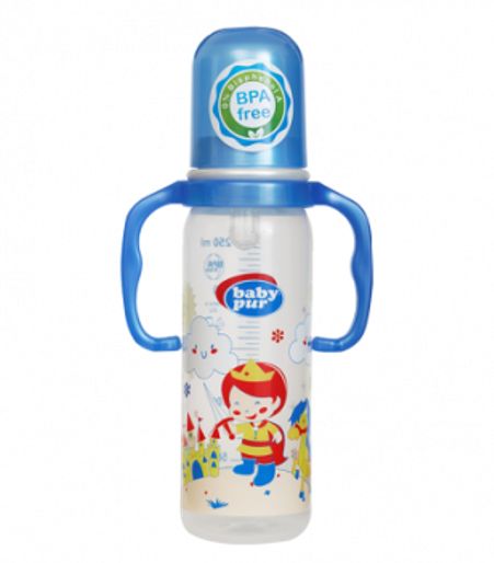 BABY PUR BIB AVEC ANSE PLASTIQUE 250ML RF/72016